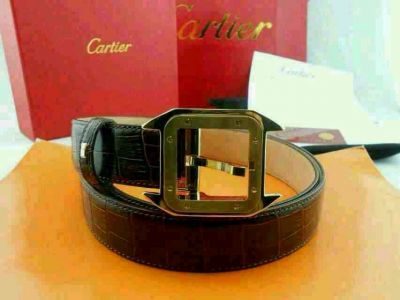 Buy Fake Cartier Santos Belt - Gold Buckle - Classic Model